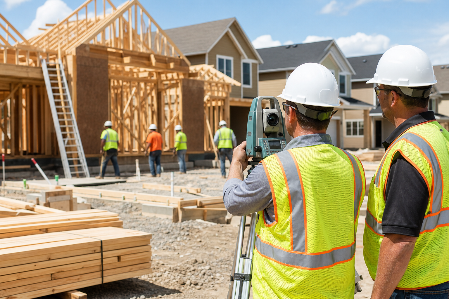 Editorial illustration: PRIMARY SUBJECT — this editorial photo illustrates a story about D.R. Horton, Inc., a Residential Construction company i