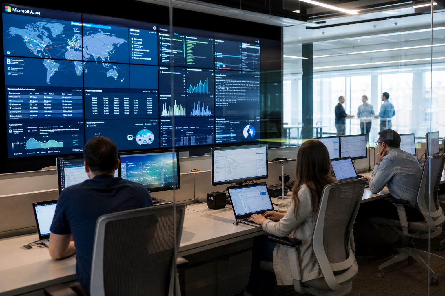 Editorial illustration: PRIMARY SUBJECT — this editorial photo illustrates a story about Microsoft Corporation, a Software - Infrastructure comp