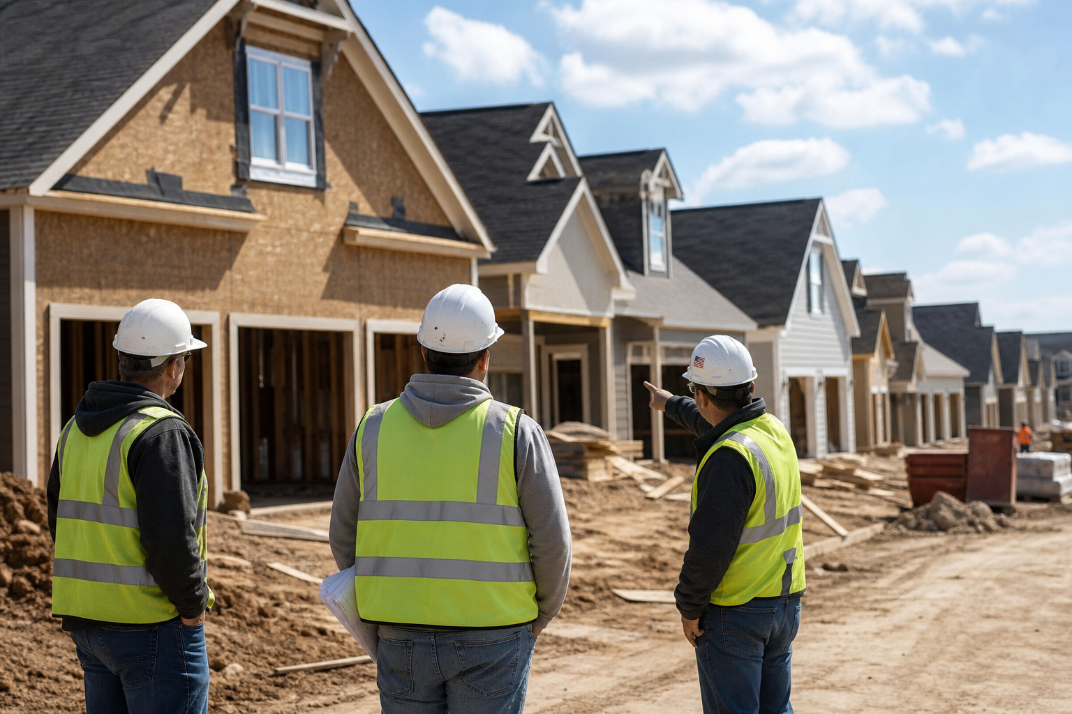 Editorial illustration: PRIMARY SUBJECT — this editorial photo illustrates a story about D.R. Horton, Inc., a Residential Construction company i