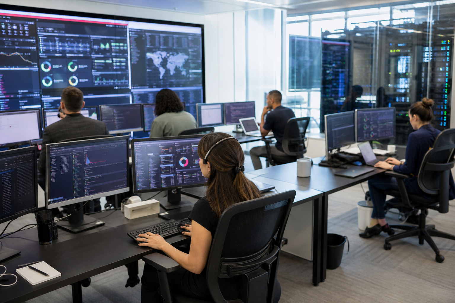 Editorial illustration: PRIMARY SUBJECT — this editorial photo illustrates a story about CrowdStrike Holdings, Inc., a Software - Infrastructure