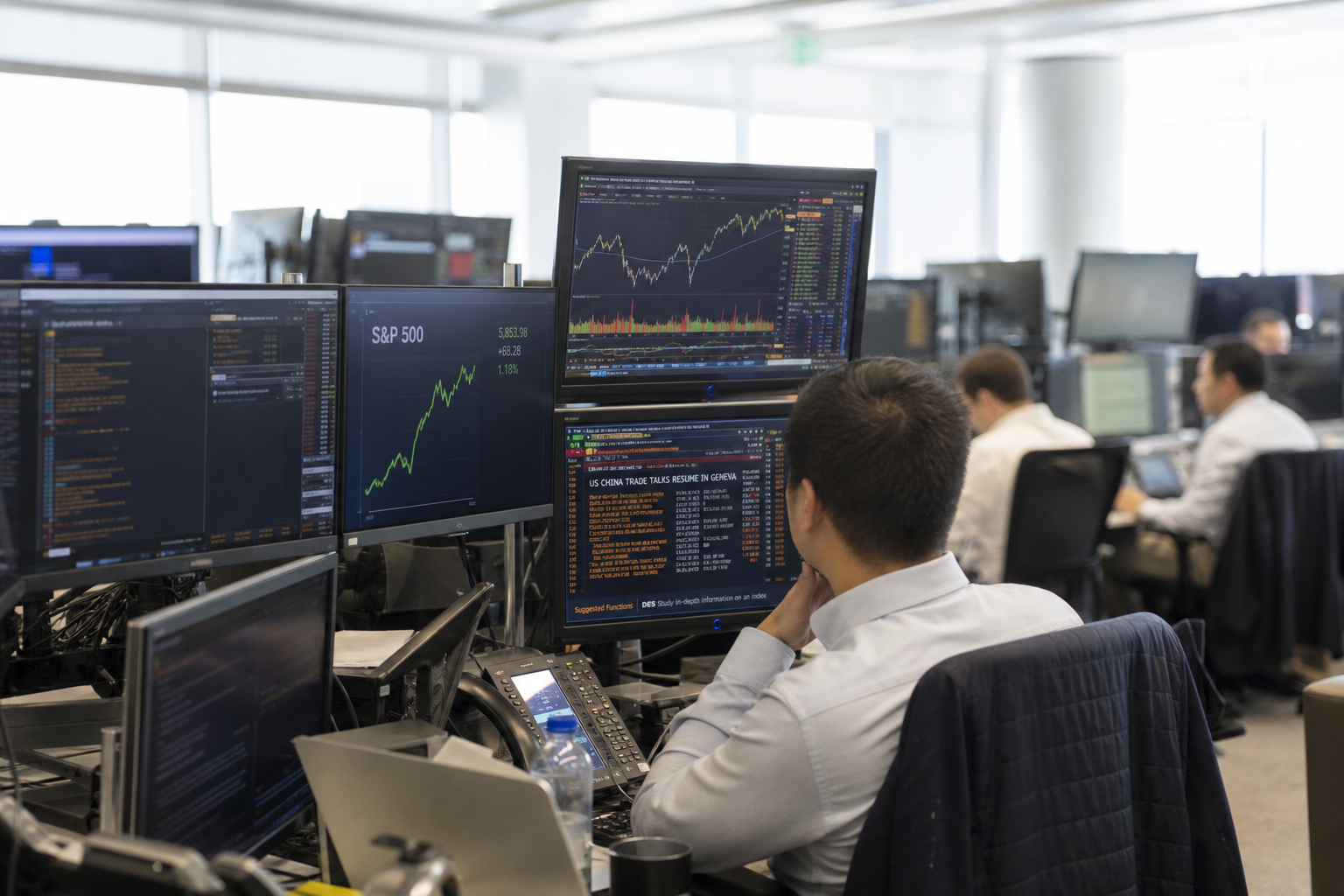 Editorial illustration: PRIMARY SUBJECT — this editorial photo illustrates a story about State Street SPDR S&P 500 ETF, a Asset Management compa