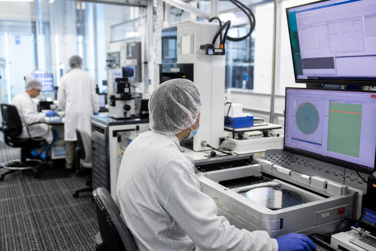 Editorial illustration: PRIMARY SUBJECT — this editorial photo illustrates a story about Intel Corp., a Semiconductors company in the Technology